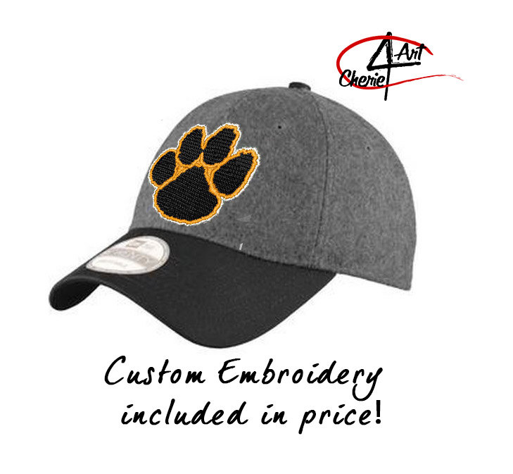 New Era® Melton Wool Heather Cap custom embroidery included NE206 –  Cherie4art Commercial Embroidery